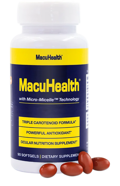 Macuhealth Triple Carotenoid Formula - Eye Vitamins for Adults - 90 Softgels, 3 Month Supply